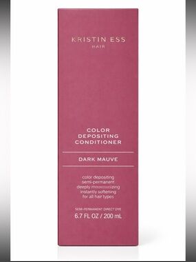 KRISTIN ESS HAIR Dark Mauve Color Depositing Conditioner 6.7 Oz NEW